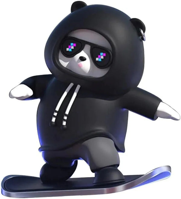 Funny Skater Bear Car Interior Decoration Dashboard Ornament